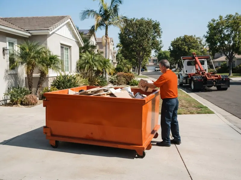 10-Yard Roll-Off Dumpster in Long Beach,, CA