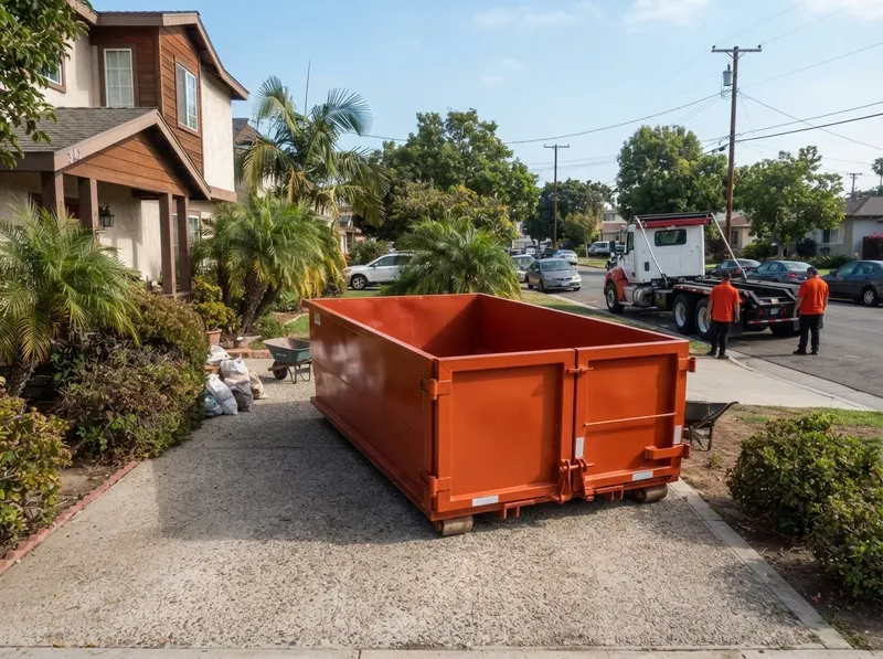 15-Yard Roll-Off Dumpster in Long Beach,, CA