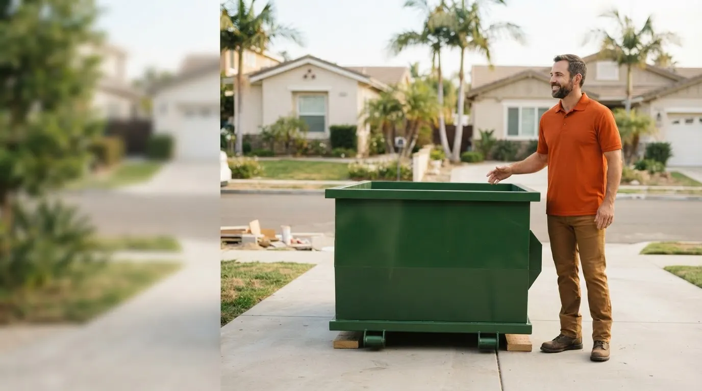 Dumpster in Long Beach,, CA